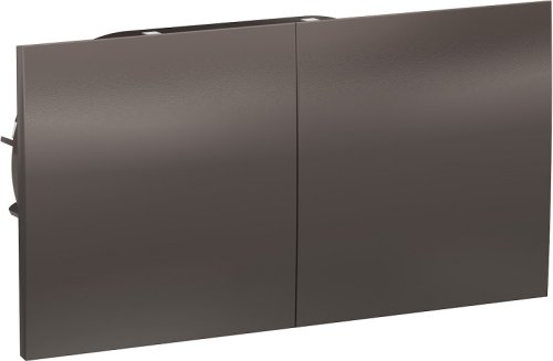 Розетка с заземлением Systeme Electric AtlasDesign 1-м. 2 мод. сдвижная крышка мокко картинка